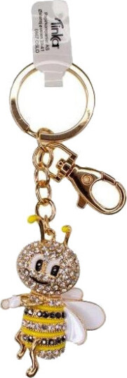 Nøkkelring bag charm bie