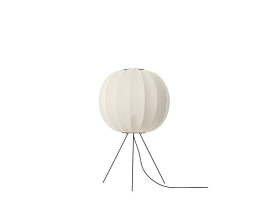Made By Hand - Knit-Wit 60 Round Gulvlampe Medium Pearl White