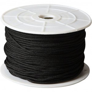Knyttesnor, tykkelse 2 mm, sort, 50 m Knyttesnor, tykkelse 2 mm, sort, 50 m