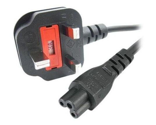 StarTech.com 2m Laptop Power Cord 3 Slot for UK BS1363 to C5 Clover Leaf - power cable - 2 m StarTech.com 2m Laptop Power Cord 3 Slot for UK BS1363 to C5 Clover Leaf - power cable - 2 m