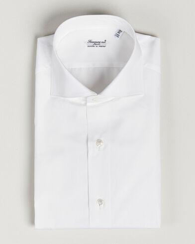 Finamore Napoli Milano Slim Fit Classic Shirt White Finamore Napoli Milano Slim Fit Classic Shirt White