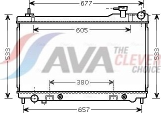 AVA COOLING SYSTEMS DN2304 Radiator motorkjøling AVA COOLING SYSTEMS DN2304 Radiator motorkjøling