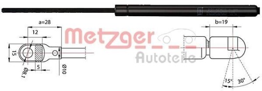 Baklukedemper METZGER 2110388 Baklukedemper METZGER 2110388