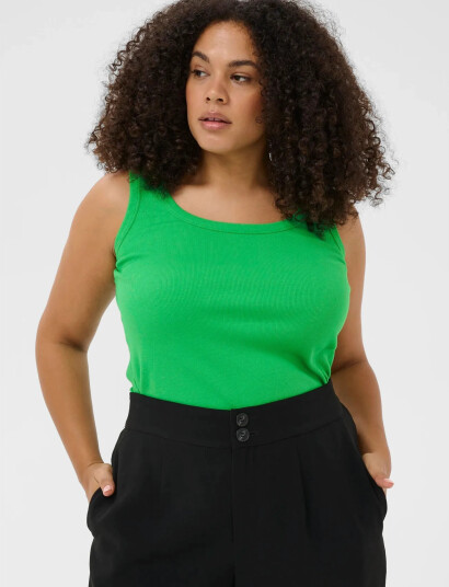 Kaffe Curve Kccarina Tank Top   Green   L