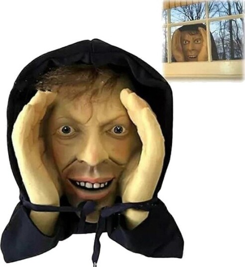 Halloween Peeper Freak Klovn Vindusdekorasjon