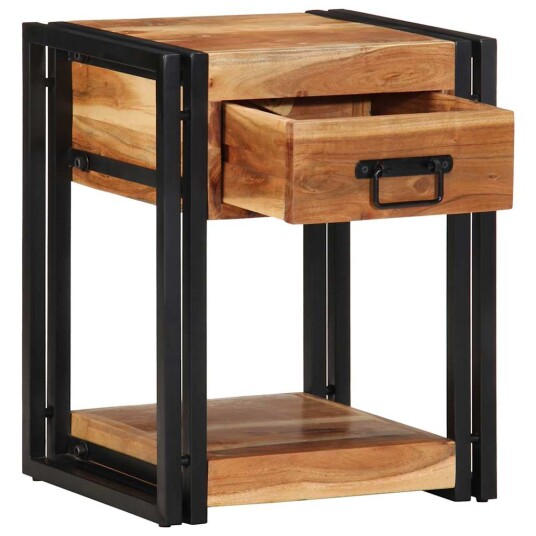 Nattbord 40x35x50 cm Solid Akasietre
