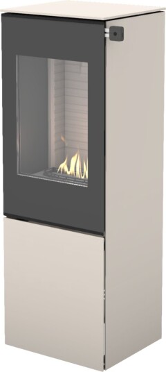 Nexo 120 sand frittstående biopeis med glassdør