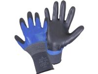 Showa 4702, Verkstedhansker, Svart, Blå, Grå, Nitril,Nylon, Tysk Showa 4702, Verkstedhansker, Svart, Blå, Grå, Nitril,Nylon, Tysk