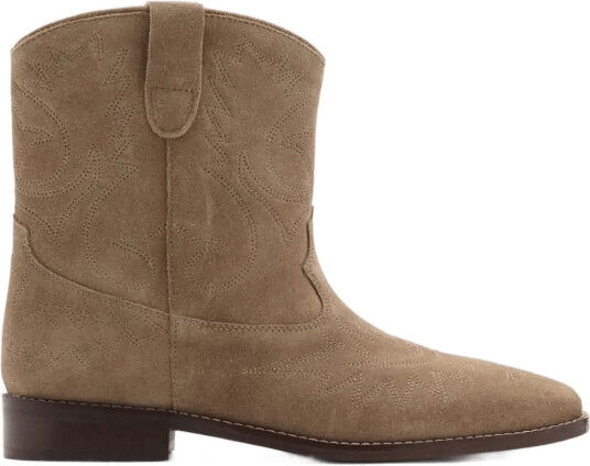 Mango Teen Suede Leather Ankle Boots Brown 35 Mango Teen Suede Leather Ankle Boots Brown 35