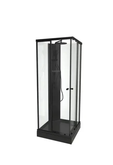 Dusjkabinett SOFIA rett standard 90x90 90x90x210cm hvit/hvit