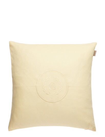 GANT Tonal Crest Cushion Yellow GANT LEMON 50X50