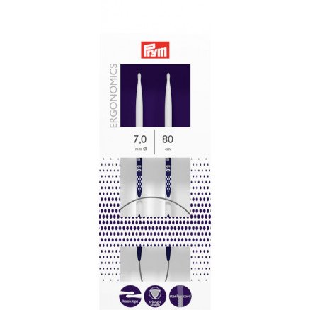 Prym Ergonomics Rundpinner Plast 80cm 7,00mm / 31.5in US10Â¾