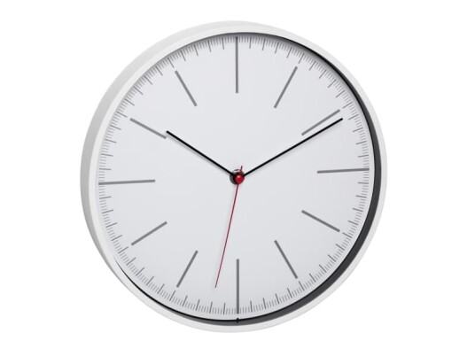 TFA Dostmann 60.3049.02 Vegg Quartz clock Rund Hvit Plast Klassisk