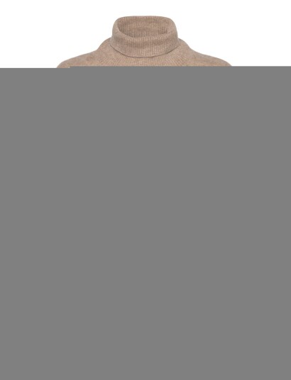 Davida Cashmere Brushed Roll Neck Sweater Beige XL Davida Cashmere Brushed Roll Neck Sweater Beige XL