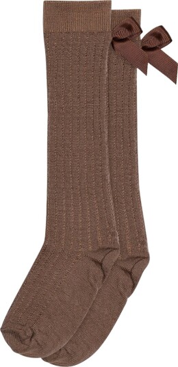MP Knestrømper m. Sløyfe   Ull   Vita   Brown Sienna   MP   25/28   Sokker   Brun   25 28