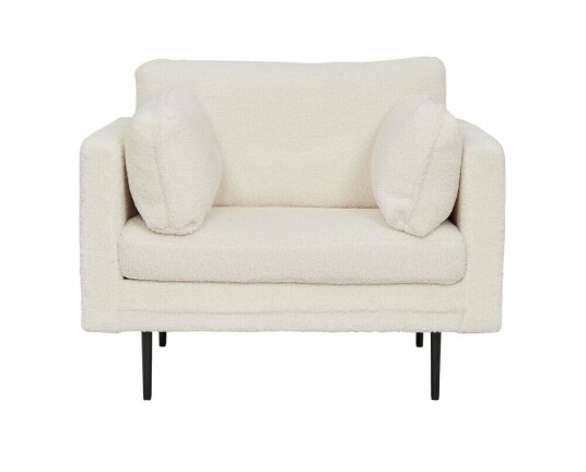 Venture Home Møbel24 Boom Lenestol Teddy Stoff Hvit. 1710311-02-0 1616158-01-0