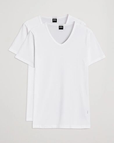 Boss 2-Pack V-Neck Slim Fit T-Shirt White