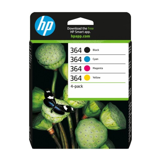 HP 364XL (SORT/CYAN/MAGENTA/GUL) HPN9J74AE-BL