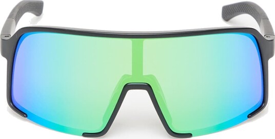 Solbriller Horsefeathers Magnum Sunglasses Matt Black/ Mirror Green Universal