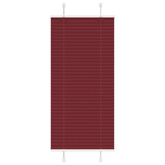 Plisségardin Bordeaux Rød 60x150 cm Stoff Bredde 59,4