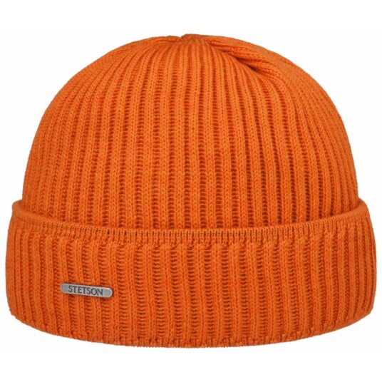 Stetson Unisex Beanie Merino Wool OneSize, Orange Stetson Unisex Beanie Merino Wool OneSize, Orange