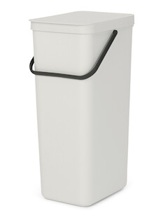 Avfallsbøtte Sort & Go 40L, lysegrå Avfallsbøtte Sort & Go 40L, lysegrå