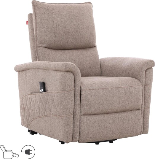 Reclinerlenestol Ulsten med elektrisk løftemekanisme - Beige