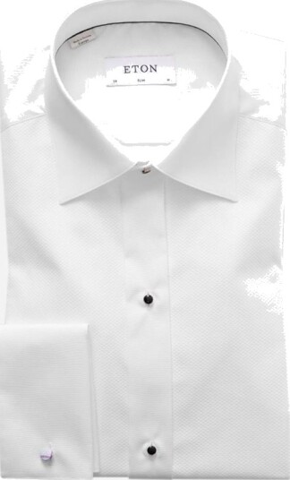 Eton Slim Fit Tuxedo Shirt - White
