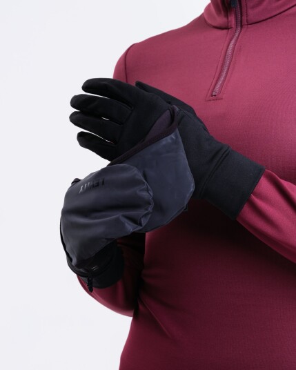 LEVITY Running Foldable Glove Black 6 LEVITY Running Foldable Glove Black 6