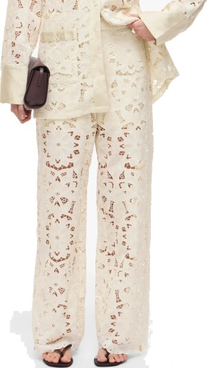 ROUGE EDIT Rouemory Hw F/L W/F Pants/1   Cream   38