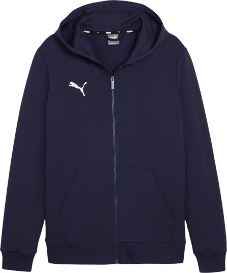 PUMA teamGOAL Full Zip Hettegenser Barn Navy 152