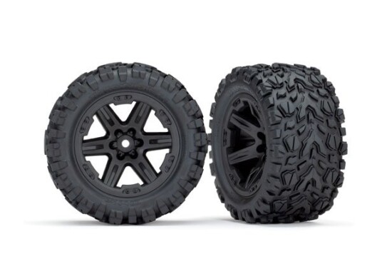 Traxxas TRX-6773 Tires & Wheels Talon Extreme/RXT Black