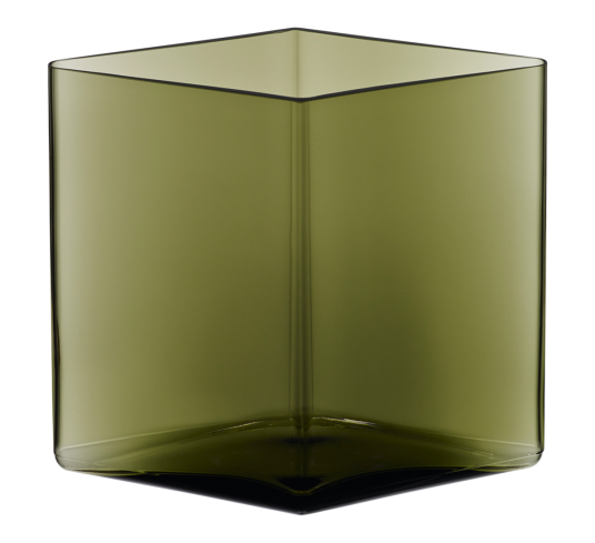 iittala Ruutu vase 20,5x18 cm mosegrønn iittala Ruutu vase 20,5x18 cm mosegrønn