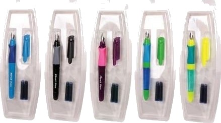 Kulepenner/Fontenepenner First Pen + 2 Patroner Displayeske Blandet