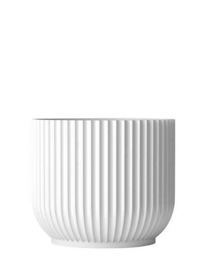 Lyngby Porcelæn Lyngby Urtepotteskjuler White Lyngby Porcelæn WHITE H16CM