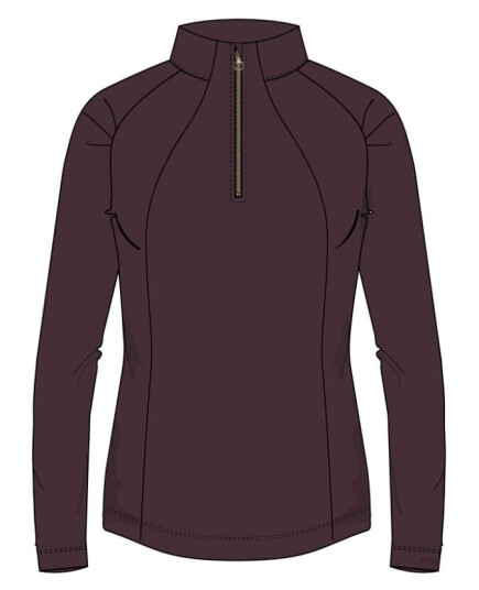 Equipage EQ Jemma LS HZ tskjorte Wine (2XL)