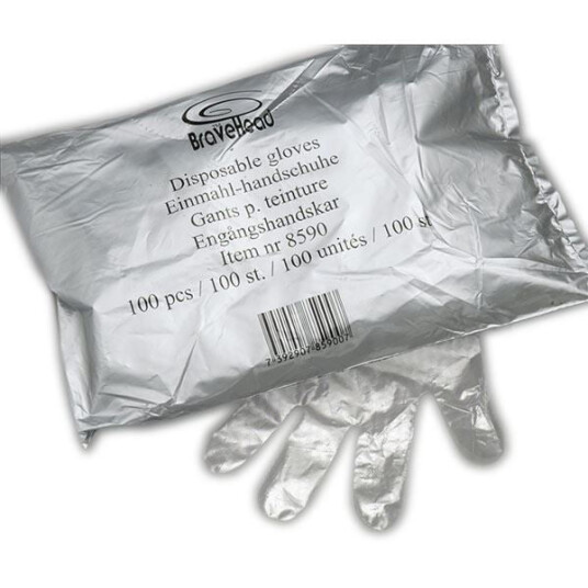 Bravehead Engangshansker Plast 100