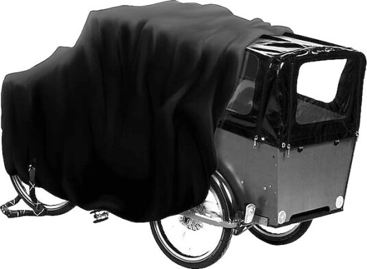 Bikepartner vanntett sykkeltrekk til 3-hjulede lastesykler med kalesje sort