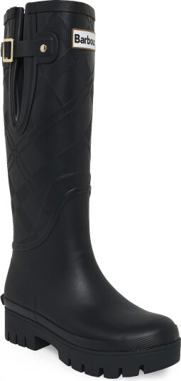Barbour Barbour Leighton Tartan Tall Welly BLACK 41