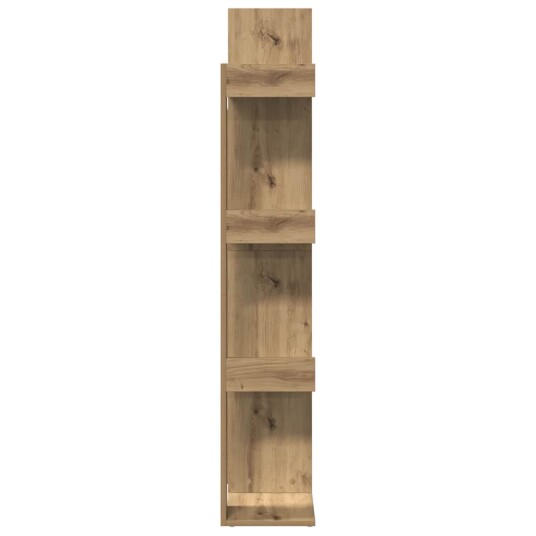 Bokhylle artisan eik 48x25,5x140 cm konstruert tre