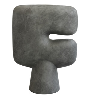 Tribal Vase Big Dark Grey