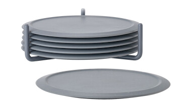 Glassbrikker Cool Grey med holder