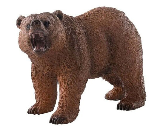 Schleich Grizzlybjørn Figur i Plast - Wild Life Samling
