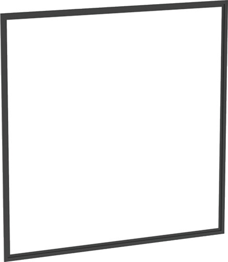GEBERIT ONE dekselramme 600 mm innebygd for speilskap aluminium pul