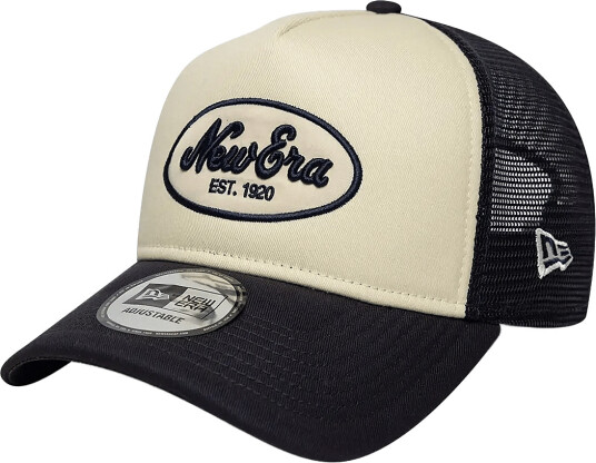 New Era Oval Foam Patch Trucker Newer   Cream   ONE SIZE
