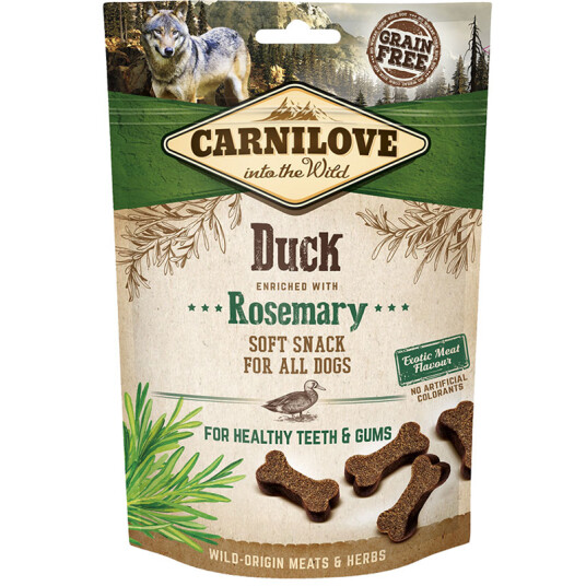 Carnilove Hundefrø Godbiter And og Rosmarin 200 g - Kornfrie Snacks Carnilove Hundefrø Godbiter And og Rosmarin 200 g - Kornfrie Snacks