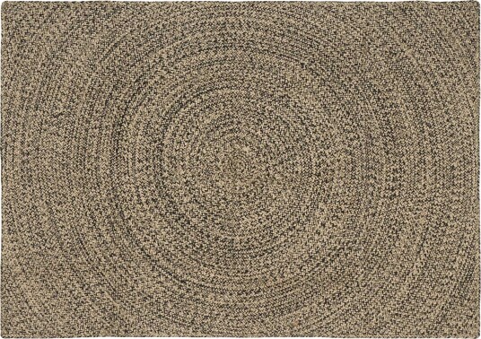  Områdetepper Naturlig og svart 120 x 170 cm Jute