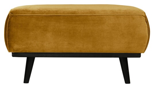 BePureHome Statement Puff - Honey Gul Velour Unoliving