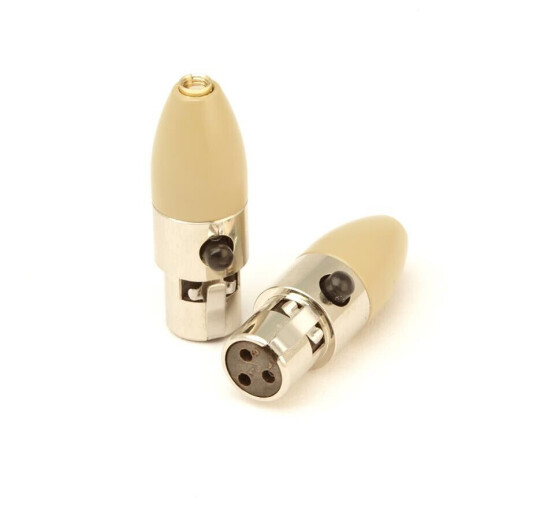 Audix Adpht73pin Screw-On Adapter Beige For 3-Pin Mini Xlr Bodypacks