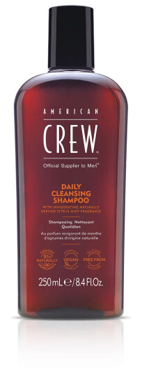 American Crew 250 ml Dyprensende Sjampo for Normalt Hår med Vegan Formulering American Crew 250 ml Dyprensende Sjampo for Normalt Hår med Vegan Formulering
